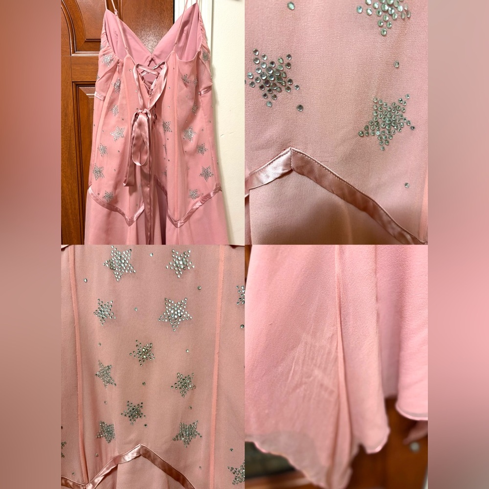 🌸Betsey Johnson Rare Vintage Star Slip Dress – Iconic Y2K Dreamwear ✨ - Picture 13 of 13